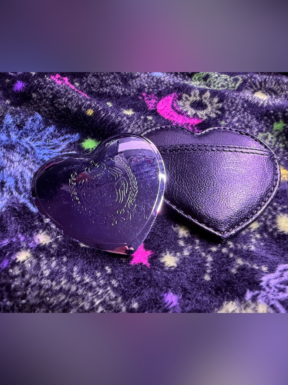 Vintage y2k Liz Claiborne Heart Mirror